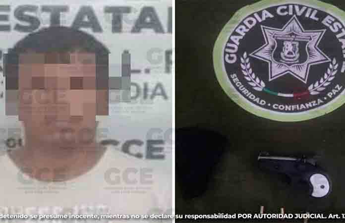 Sujeto armado, detenido en la ZM