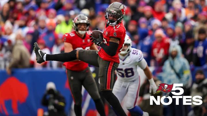 5 Notes for Bucs Against Bills