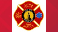 Sevier County Fire-Rescue attending to structure fire, grass fires