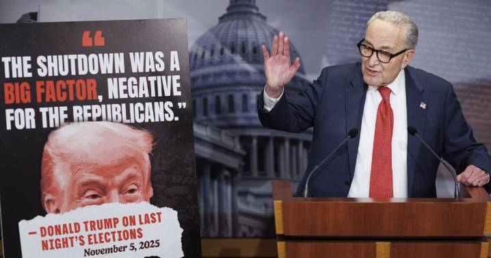 Trump urges GOP to end shutdown. And, SCOTUS skeptical of reasoning behind tariffs