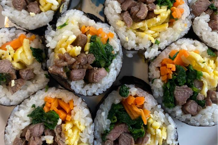 Kimbap when craving Korean food