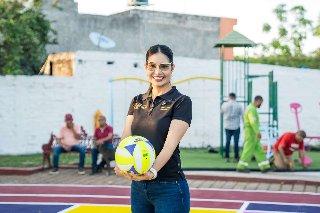 Ayuntamiento de Tepic rehabilitará todas las canchas deportivas del municipio por instrucciones de Geraldine Ponce