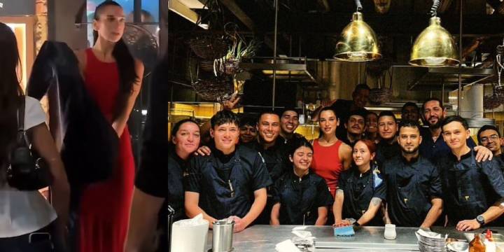 Dua Lipa sorprende en un restaurante de Bogotá junto a su prometido antes de su concierto: fans la esperaron por horas para saludarla