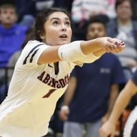 VHSL CLASS 3 VOLLEYBALL: Abingdon's Tahlyn Tritt digs defense