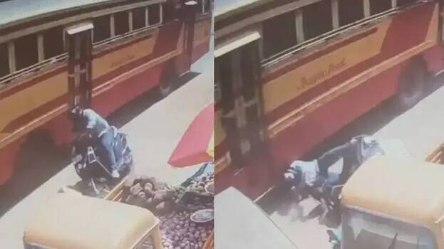KSRTC bus fatally runs over motorist in Vazhayila