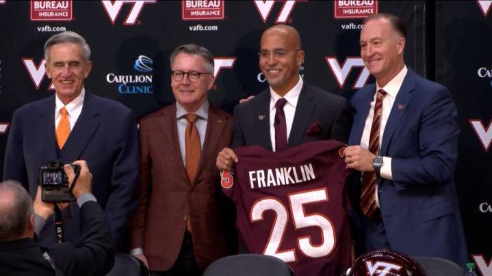 James Franklin introduced as Virginia Tech's new head football coach