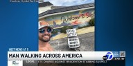 Man walking across America for mental health visits Suncoast