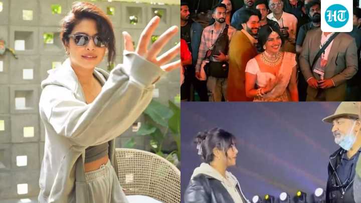 Priyanka practices Telugu, rehearses with Rajamouli in Varanasi event BTS video