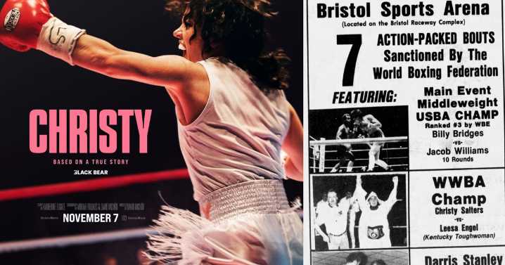 Bristol ties are prominent in "Christy," new film about female boxer Christy Salters Martin, who made her pro debut at the Bristol Sports Arena in 1989 and also lived, trained in city