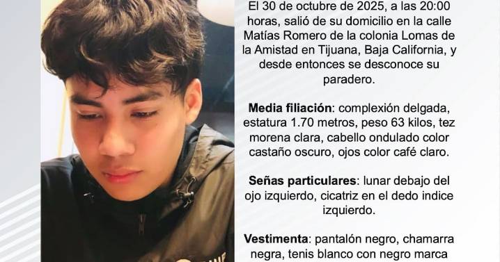 Se busca a Mickeil Lael Pérez Sánchez de 17 años