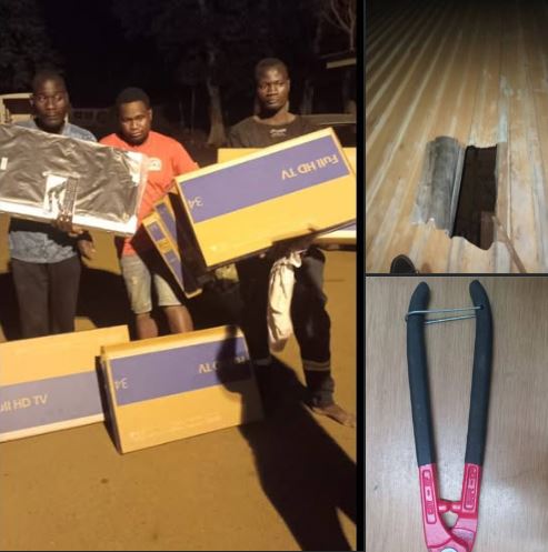 Three Men Arrested in Lilongwe for Stealing 14 Plasma TVs Worth K3.5 Million