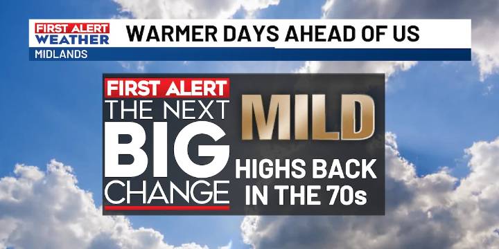 FIRST ALERT: Warmer days ahead of us later this week