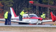 Plane makes emergency landing, spins out on runway in Hyannis
