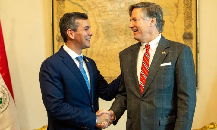 Peña y Landau hablan sobre colaboración de EE.UU. y Paraguay en seguridad y comercio