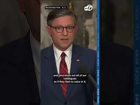 House Speaker Johnson blasts Chuck Schumer after 43