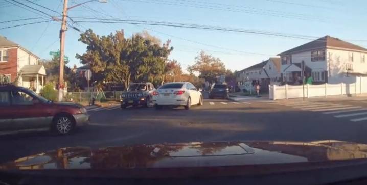 Watch: Dash cam captures near-collision at New Dorp intersection