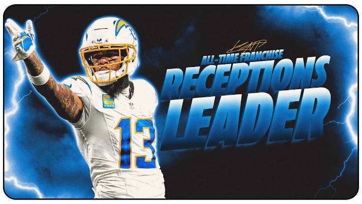 Keenan Allen Becomes Chargers All-Time Receptions Leader by Passing Antonio Gates