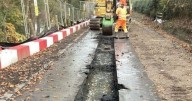 Major works to tackle landslip on Northumberland road under way in 'challenging' scheme
