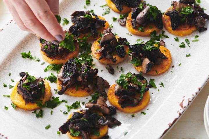 This simple polenta and mushroom dish will elevate your Thanksgiving table