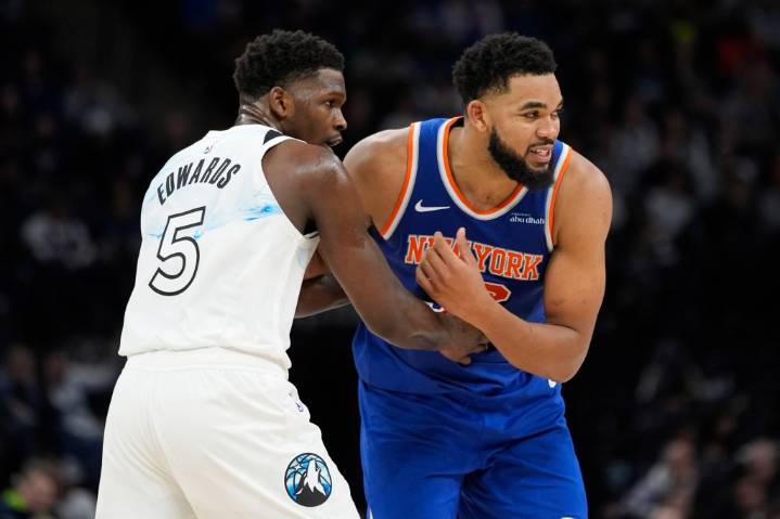 Karl-Anthony Towns, Anthony Edwards both active for Knicks vs. Timberwolves