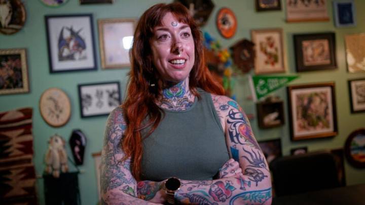 A tattoo artist found herself in an unexpected role in Maine's Senate race