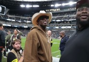 Shedeur Sanders’ father Deion ‘Prime Time’ Sanders attends his first start vs. the Raiders
