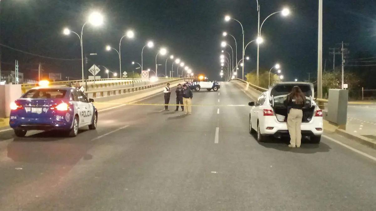 Viajaba a exceso de velocidad; muere motociclista al derrapar en el Libramiento Morelos