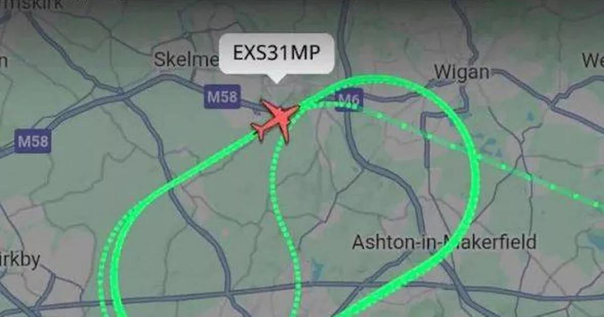 Mystery as Jet2 plane spotted circling over Merseyside for more than an hour