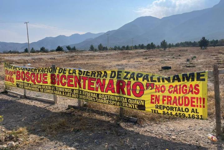 Saltillo: reciben amenazas vecinos que evitan fraudes y tala en Sierra de Zapalinamé