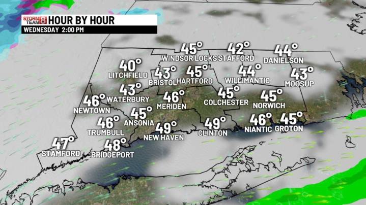 Mainly dry, breezy and seasonably chilly through Saturday