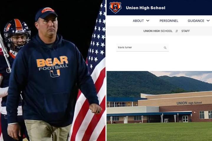 Missing football coach Travis Turner scrubbed from high school's website after child
