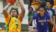 A Battle of the Bay split: NSU men topped Hampton while the Lady Pirates edged the Spartans
