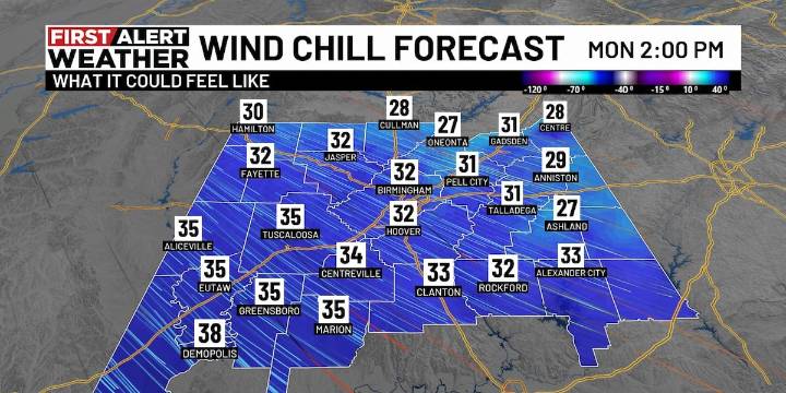 First Alert Weather Day: Bitterly cold temperatures continue through Tuesday afternoon