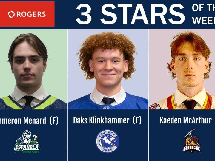 Timmins Rock’s McArthur earns 3 Stars of the Week honours