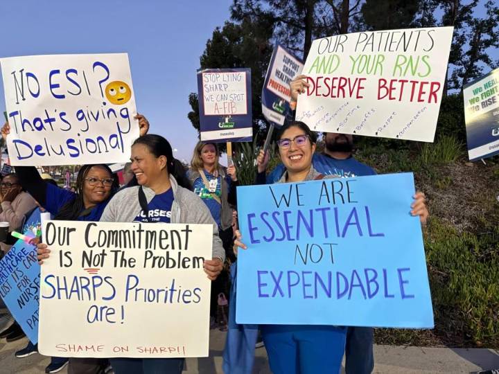 Sharp nurses, health care professionals authorize strike