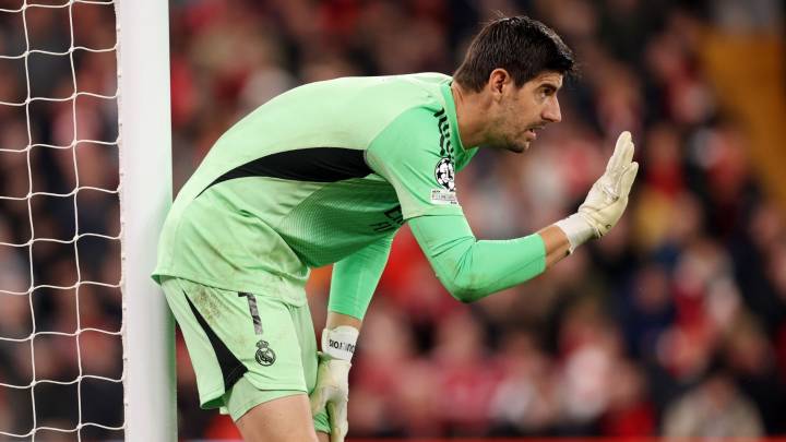 Courtois explica la derrota del Real Madrid ante el Liverpool en Anfield