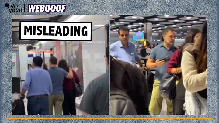 Old Video of Congress’ Rahul Gandhi at Airport Passed off as Recent Visuals