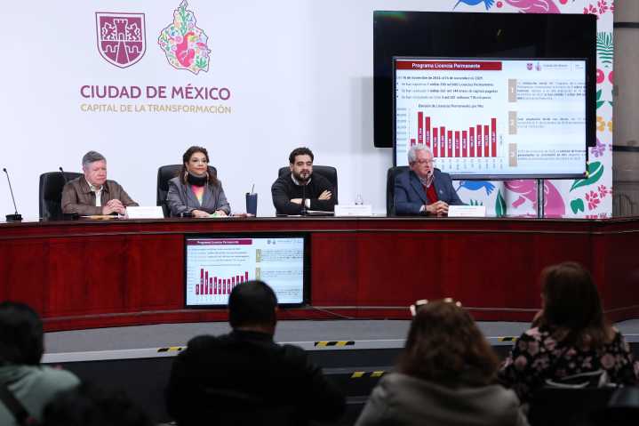 Anuncia Clara Brugada ampliación del programa de Licencia Permanente en 2026; lo recaudado se destinará a obras de movilidad