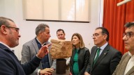 El Museo Arqueológico de Lorca expondrá una misteriosa cabeza de piedra que cayó de la torre Alfonsina del castillo