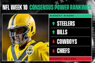 NFL Week 10 Consensus Power Rankings: Cowboys & Chiefs Drop, Steelers & Bills Rise Plus a Tie at the Top