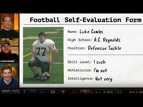 Country star Luke Combs on being a GLUE GUY as a football player and meeting Peyton 😄