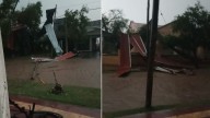 Fuerte temporal con lluvia, viento y granizo golpeó a Frías y zonas aledañas