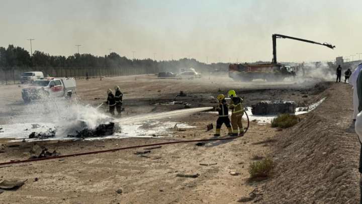 Dubai emergency teams spring to work at IAF Tejas crash site