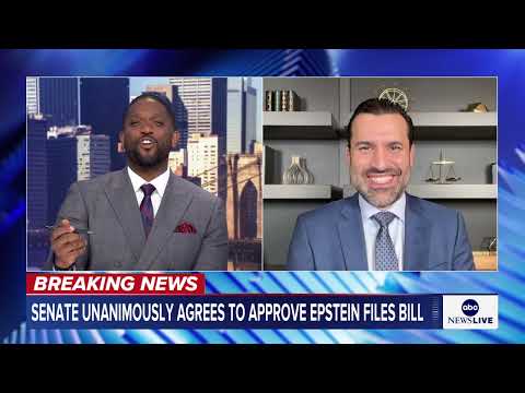 Senate unanimously agrees to approve Epstein files bill