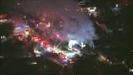 Crews battle house fire in Santa Clarita