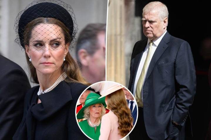 Kate Middleton was instrunmental in stripping Prince Andrew of his titles: source