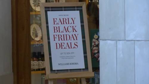 Shoppers hit the stores ahead of Thanksgiving to catch early Black Friday sales