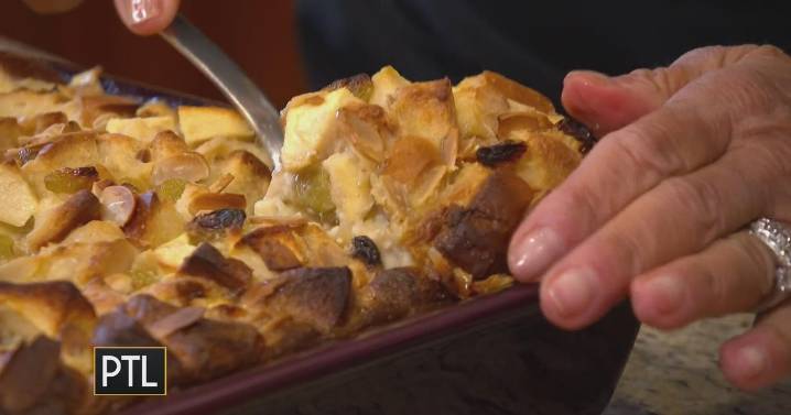Apple and almond bread pudding recipe