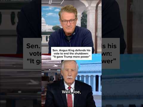 Sen. Angus King defends his vote to end the shutdown: “It gave Trump more power”