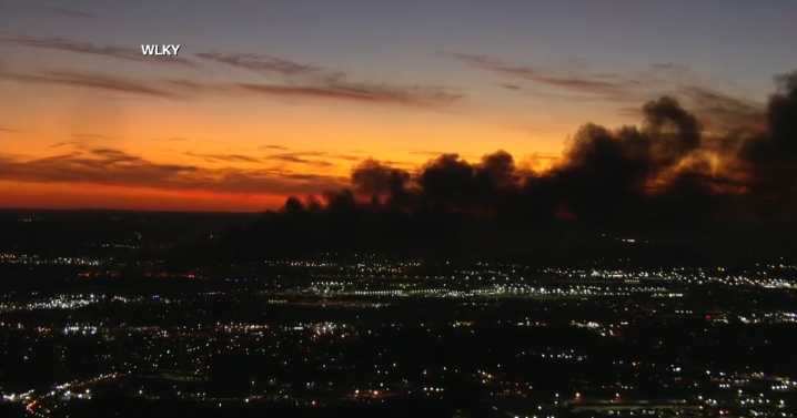 A UPS plane with 3 crew members crashed near the Louisville airport